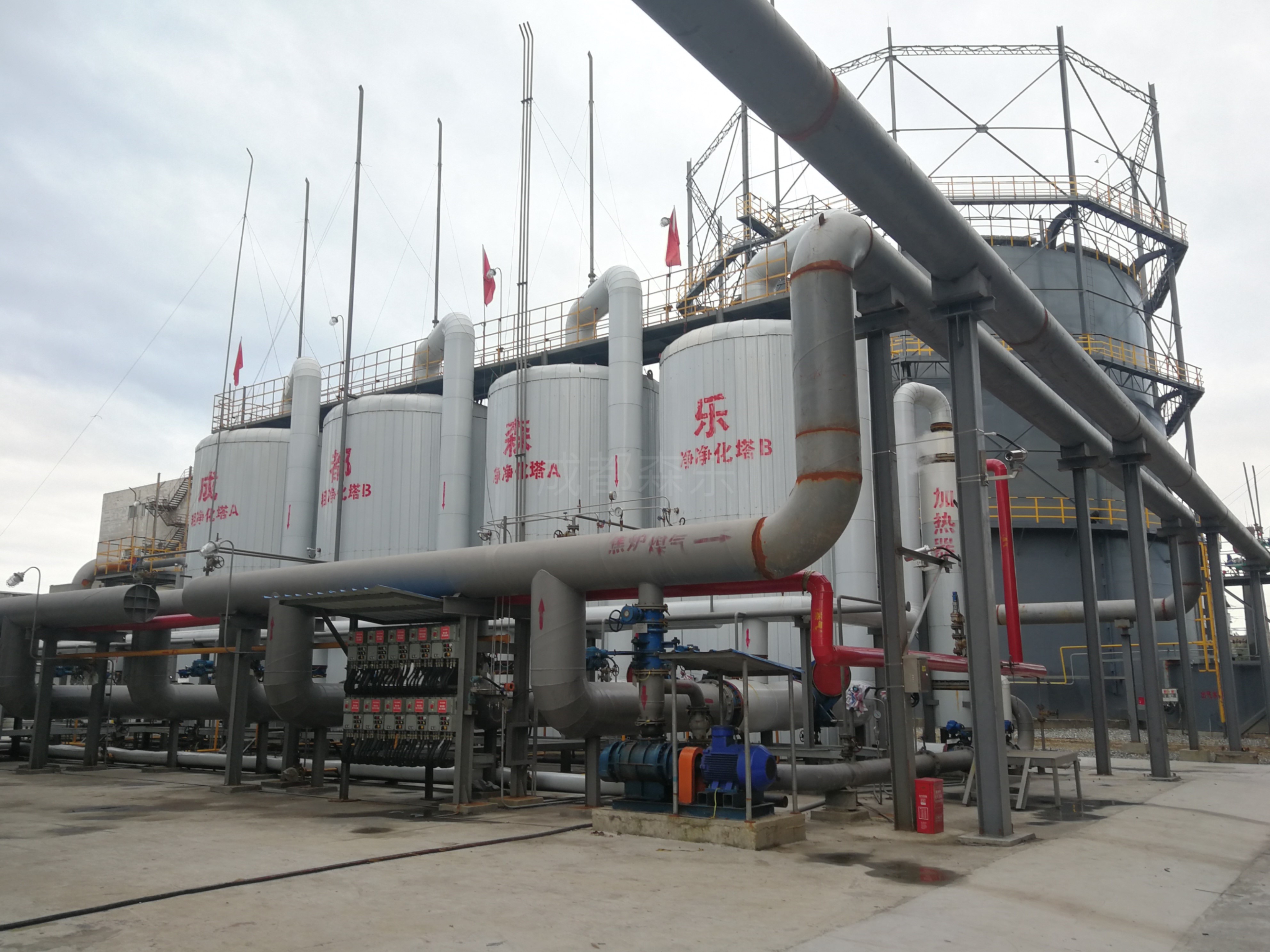 河南省钢铁10000焦炉煤气净化精脱硫装置